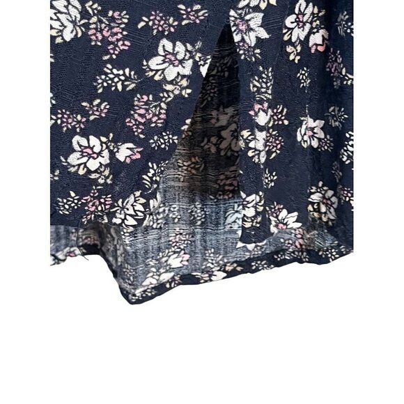 Lane Bryant Top Women 14 Blue Pullover Boho Neutral Western Feminine Flowy 80s - Picture 6 of 14